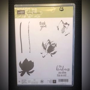 Sale-A-Bration Lotus Blossom by Stampin’ Up! Flower stamp set